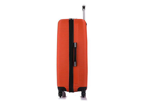 orange hardside luggage