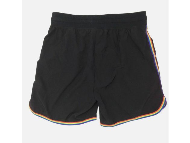 2(X)Ist Men's Rainbow Pride Jogger Shorts Black Size Large