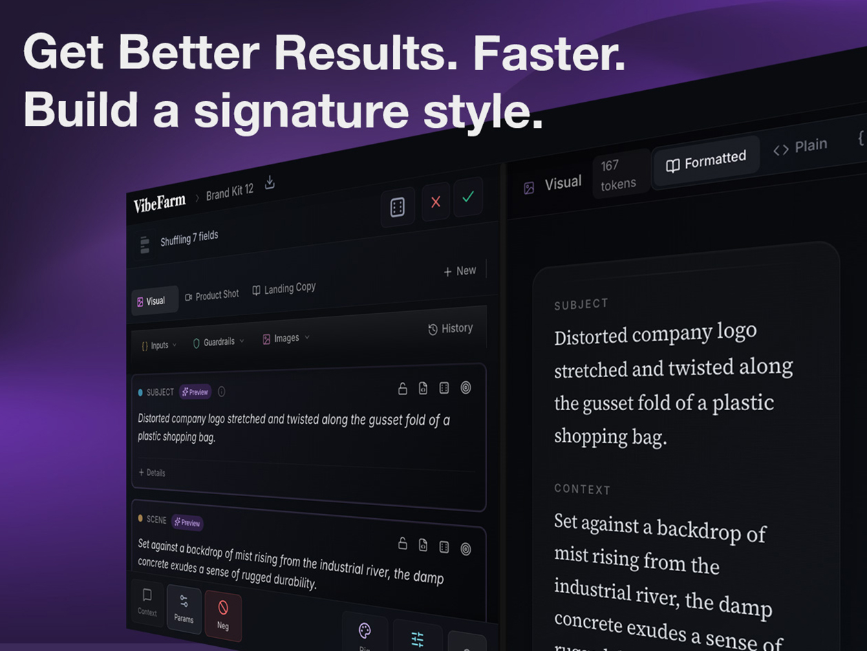 VibeFarm - AI Prompt Composition Workspace: Lifetime Subscription