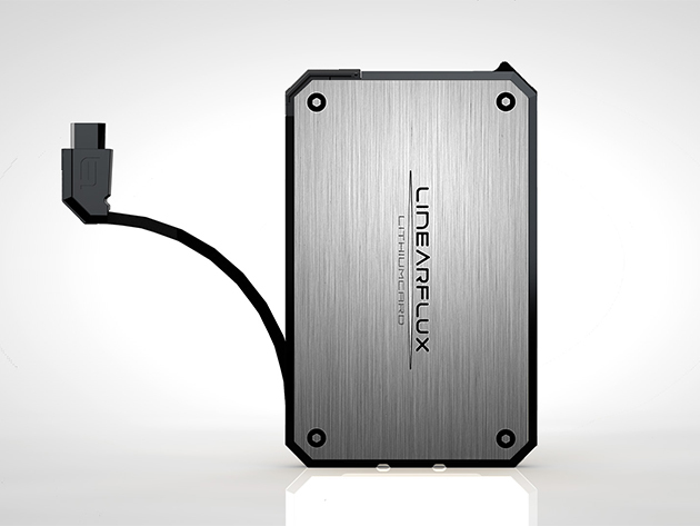 LithiumCard Wallet Battery (Silver/Micro-USB)