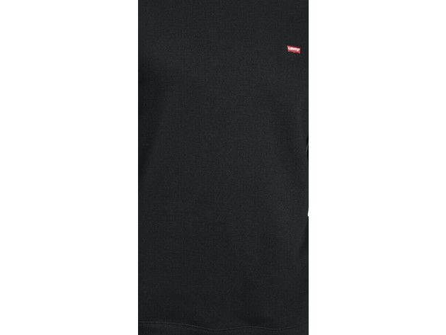 Levi's Men's Bailey Logo Crew-Neck Sweatshirt Black Size XX-Large
