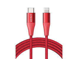 Anker USB C to Lightning Cable [ Apple Mfi Certified] Red / 6ft