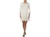 NY Collection Women's Petites A-Line Ribbed Sweater Dress White Size Extra Large