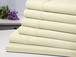 6-Piece Bamboo-Blend Comfort Luxury Sheet Set (Ivory/King)