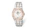 Charles Hubert Ladies Stainless Steel Rose IP-plated Silver Dial Watch