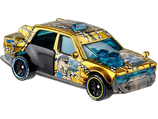 Hot Wheels id Time Attaxi, Offering A First Of Its Kind Mixed Play Experience, Track Speed and Count Laps, Yellow