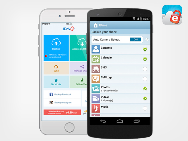 IDrive Unlimited Mobile Backup: Lifetime Subscription