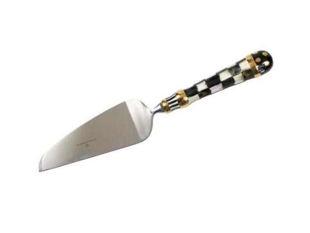 MacKenzie-Childs Courtly Check Bent Pie Server