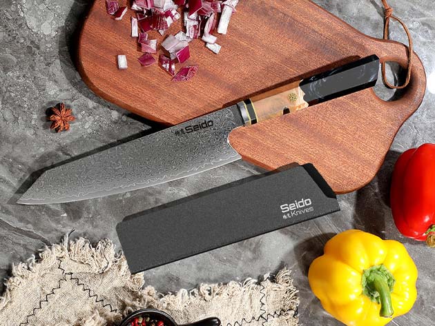 Seido™ Kiritsuke 8.5" Damascus Chef Knife