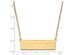 14k Yellow Gold U.S. Marine Corps The Few The Proud Bar Necklace, 18in