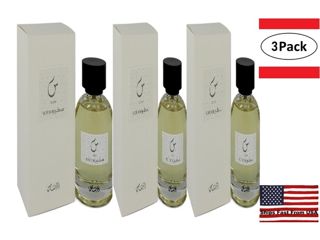 3 Pack Sotoor Seen by Rasasi Eau De Parfum Spray 3.33 oz for Women