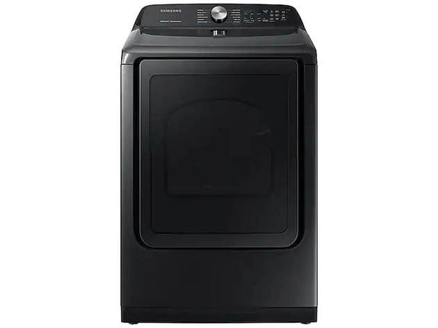 Samsung DVE50R5400V 7.4 cu. ft. Black Electric Dryer with Steam Sanitize+