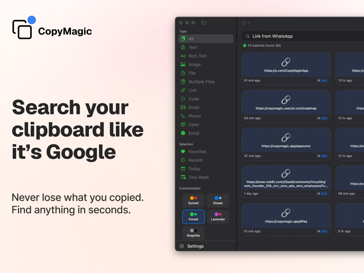 CopyMagic - Smart Clipboard Manager: Lifetime Subscription