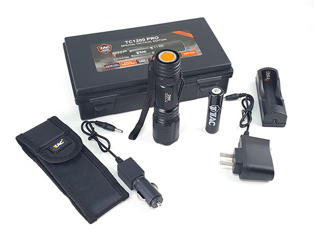 1TAC TC1200 Tactical Flashlight Kit