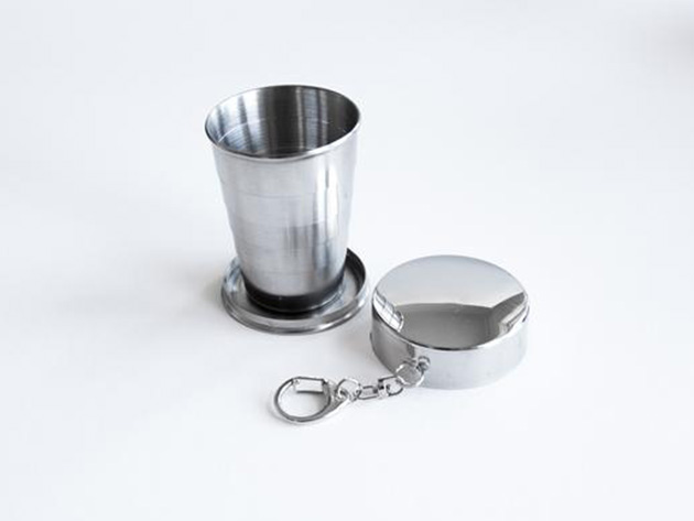 iFlask: 2-Pack + Collapsible Keychain Shot Glass