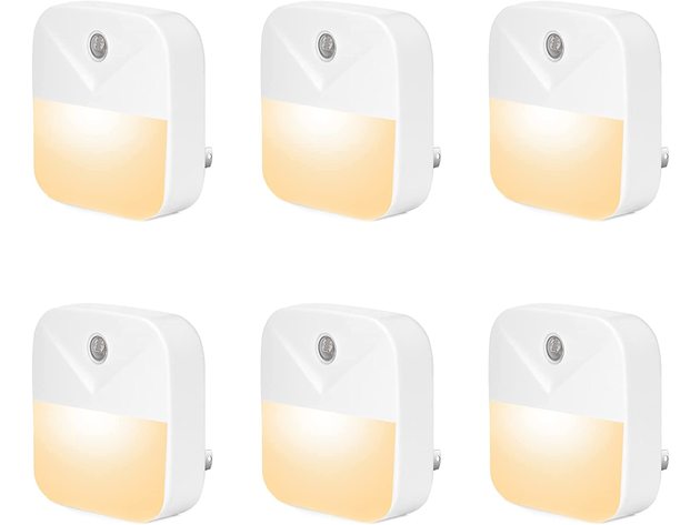 6-Pack Motion Sensor Plug-in Lights (Yellow)