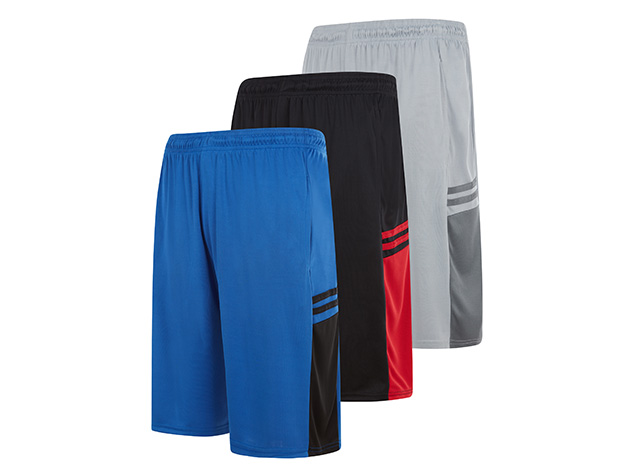 Athletic Shorts for Men with Pockets (3-Pack, Set C/2X-Large)