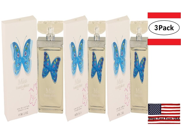 3 Pack Miss Franck Olivier by Franck Olivier Eau De Parfum Spray 2.5 oz for Women