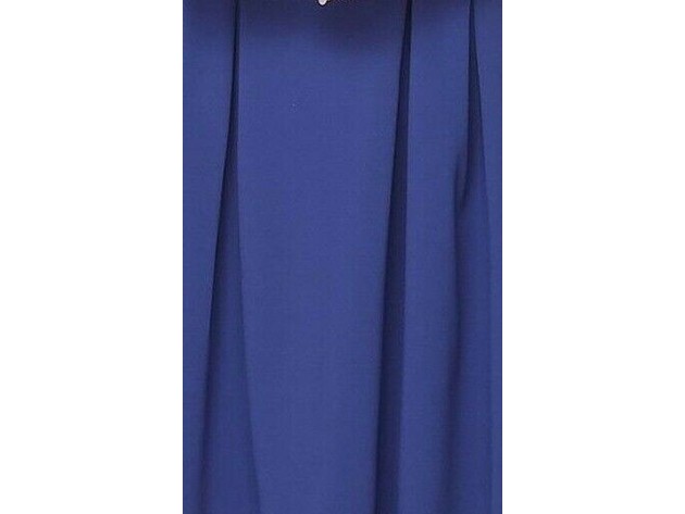 Teeze Me Women's Juniors' Pleated Fit & Flare Dress Blue Size 7