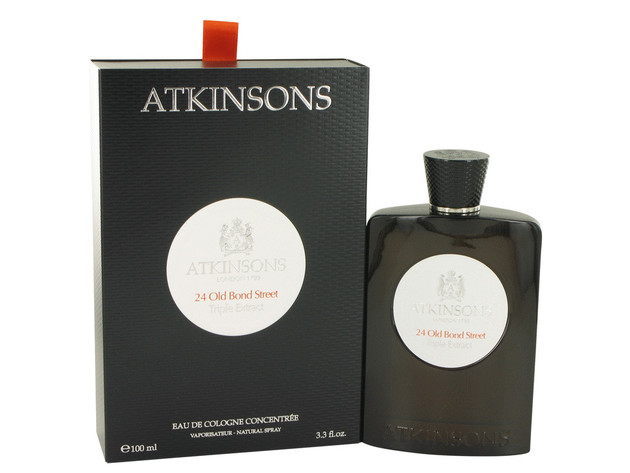 24 Old Bond Street Triple Extract by Atkinsons Eau De Cologne Concentree Spray 3.3 oz for Men