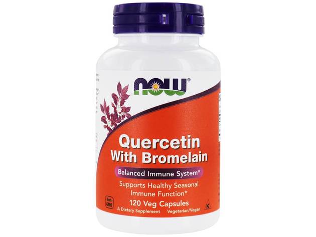 NOW Foods - Quercetin With Bromelain - 120 Vegetable Capsule(s)