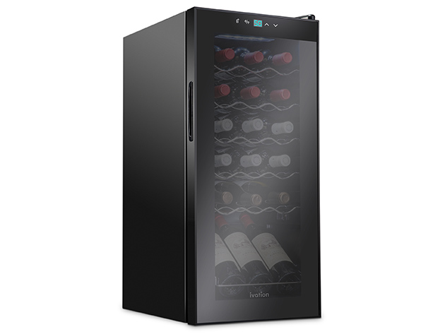 Ivation 18-Bottle Compressor Wine Cooler Refrigerator with Lock