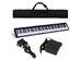 Costway 88 Keys Portable Digital Piano w/ Power Supply Sustain Pedal - Black
