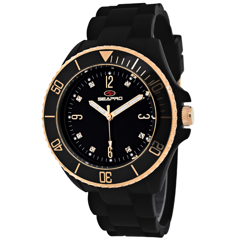Seapro Women's Sea Bubble Black Dial Watch - SP7412