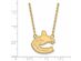 SS 14k Yellow Gold Plated NHL Vancouver Canucks LG Necklace, 18 Inch