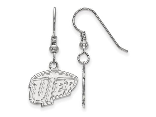 NCAA Sterling Silver University of Texas El Paso Dangle Earring