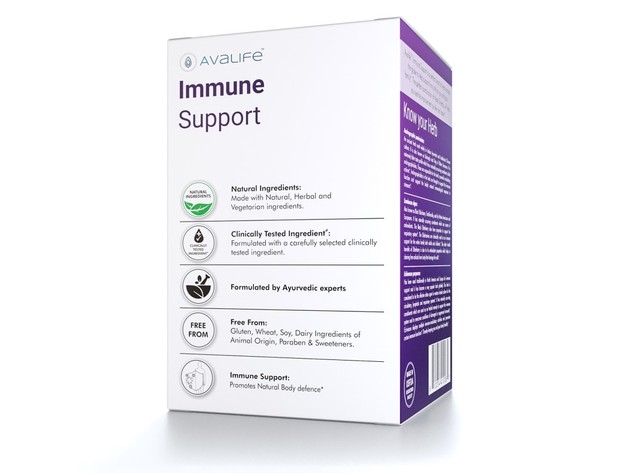 Avalife Immune Support Supplements - Daily Immunity Booster & Wellness Formula for Men & Women - Gluten Free, Vegan & Non-GMO - 60 Capsules