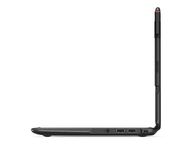 Lenovo 300E 11.6" 2-in-1 Touchscreen Chromebook 64GB Windows 10 Pro - Black (Refurbished)