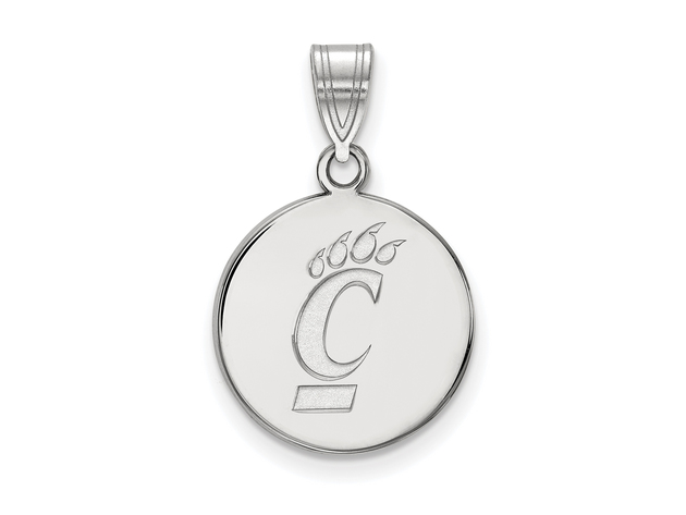 NCAA 10k White Gold U of Cincinnati Medium Pendant