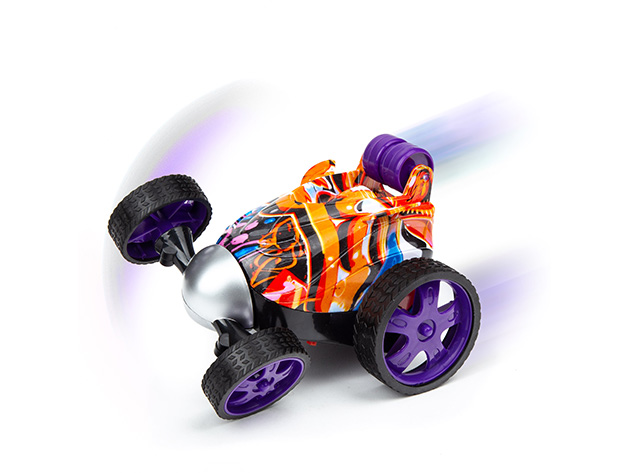 HST RC Mini Twist 360° Stunt Rolling Race Car (Purple)