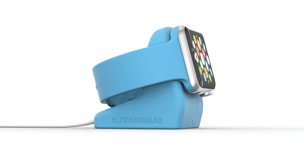 An Apple Watch on a charging stand