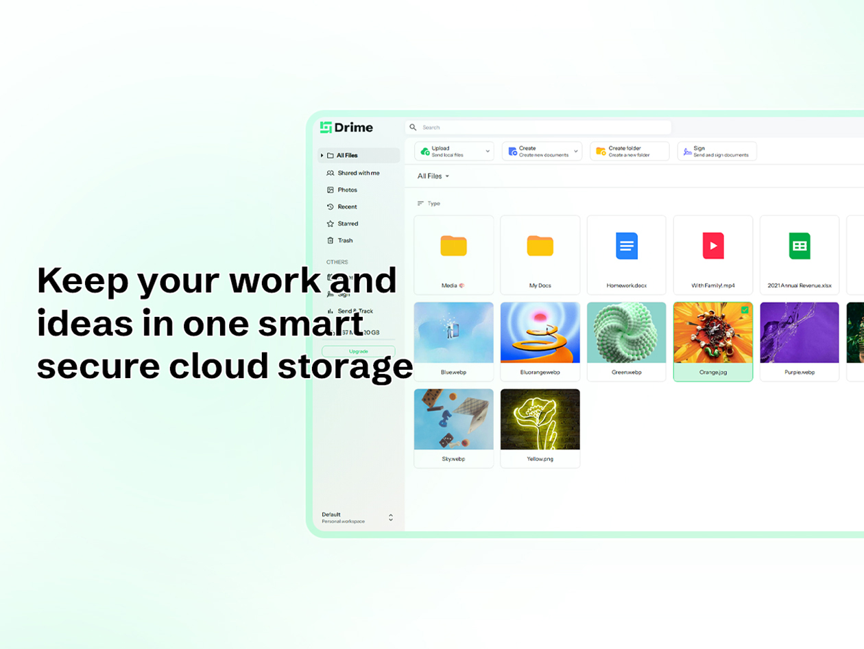 Drime Secure Cloud Storage: Lifetime Subscription (Advanced Plan/8TB)