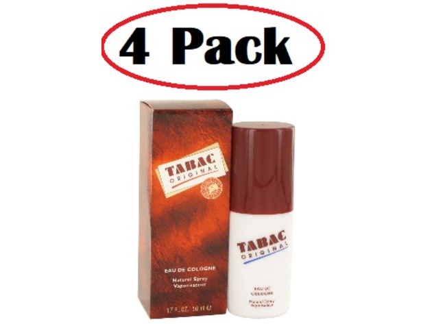 4 Pack of TABAC by Maurer & Wirtz Cologne Spray 1.7 oz