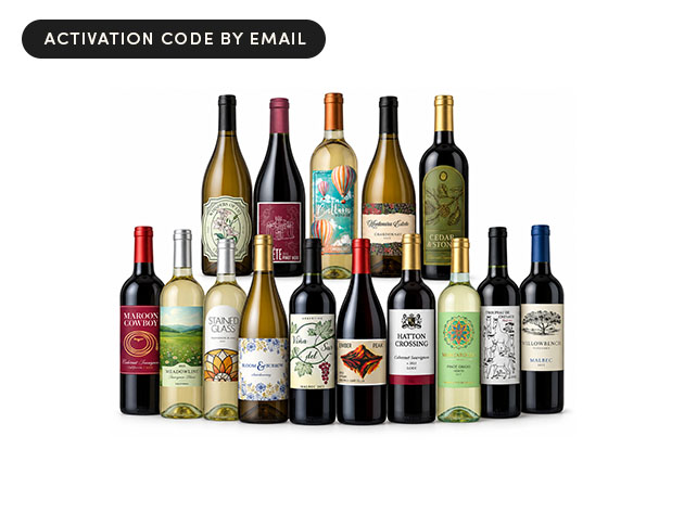 15 Bottles of Curated Wines (Shipping not included)