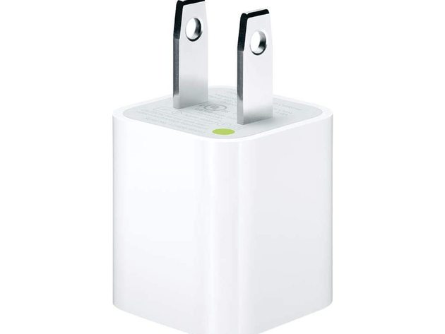 Apple MD810LL/A Ultra Compact 5 Watts USB AC Fast and Efficient charging Power Adapter, White (New Open Box)