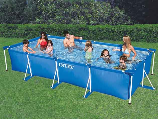 Intex® Inflatable Outdoor Pool (Rectangular/14.75'x14.75')