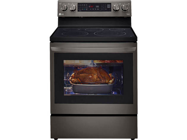 LG LREL6325D 6.3 cu. ft. Smart True Convection InstaView Electric Range Single Oven with Air Fry