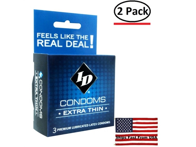 ( 2 Pack ) ID Extra Thin Condoms - 3 Pack