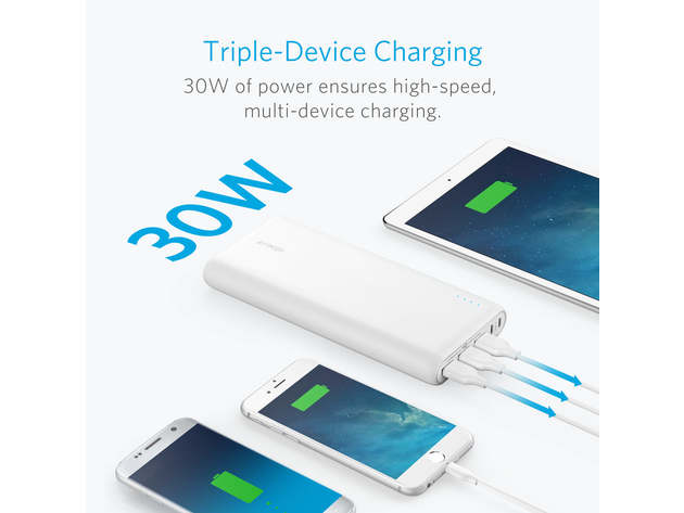 Anker 337 Power Bank (PowerCore 26K) White