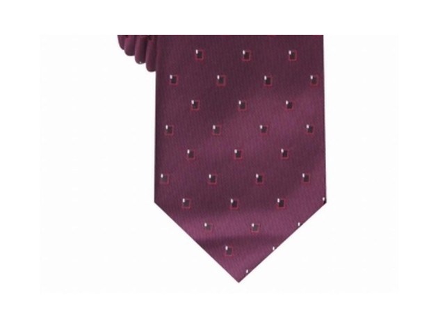 Alfani Men's Slim Neat Tie Red Size Regular