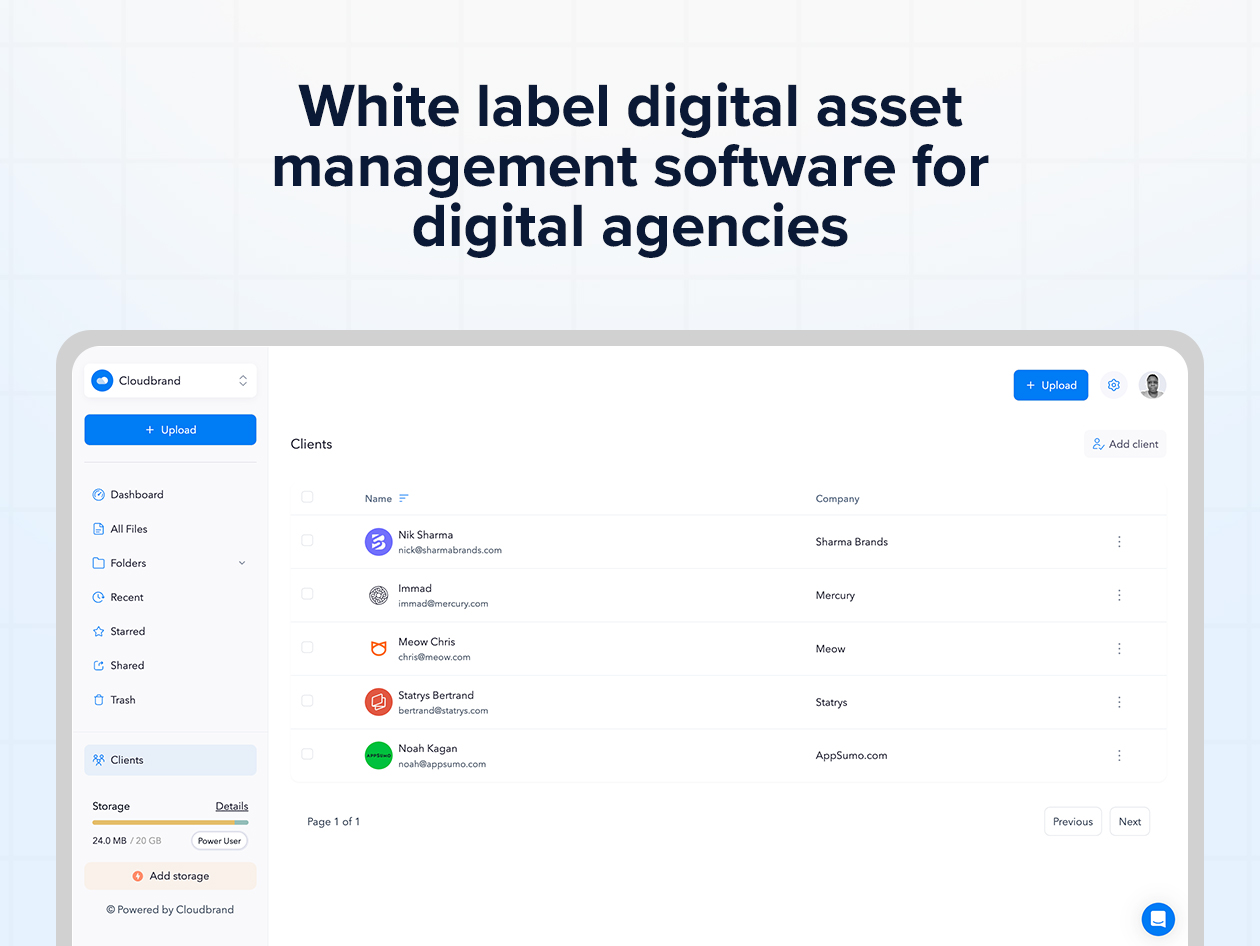 Cloudbrand Team Cloud Storage Plus Plan: Lifetime Subscription