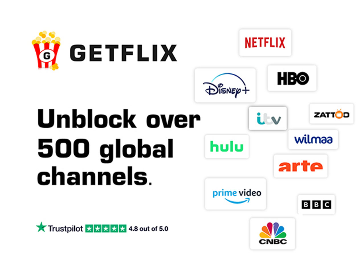 Getflix Smart DNS & VPN: 1-Year Subscription