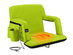 Extra Wide Heated Reclining Stadium Seat with Armrests & Side Pockets (Lime)