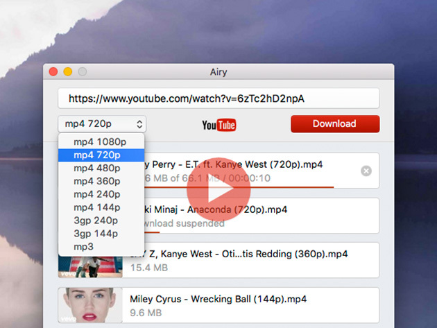airy youtube downloader free key