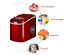 Costway Red Portable Compact Electric Ice Maker Machine Mini Cube 26lb/Day - Red