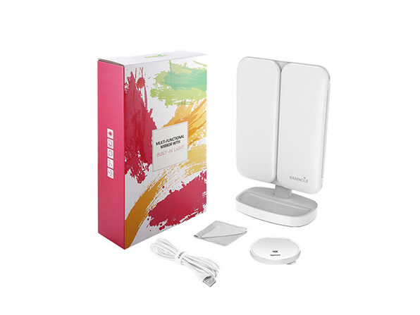 Easehold Rechargeable & Portable Lighted Makeup Mirror ...